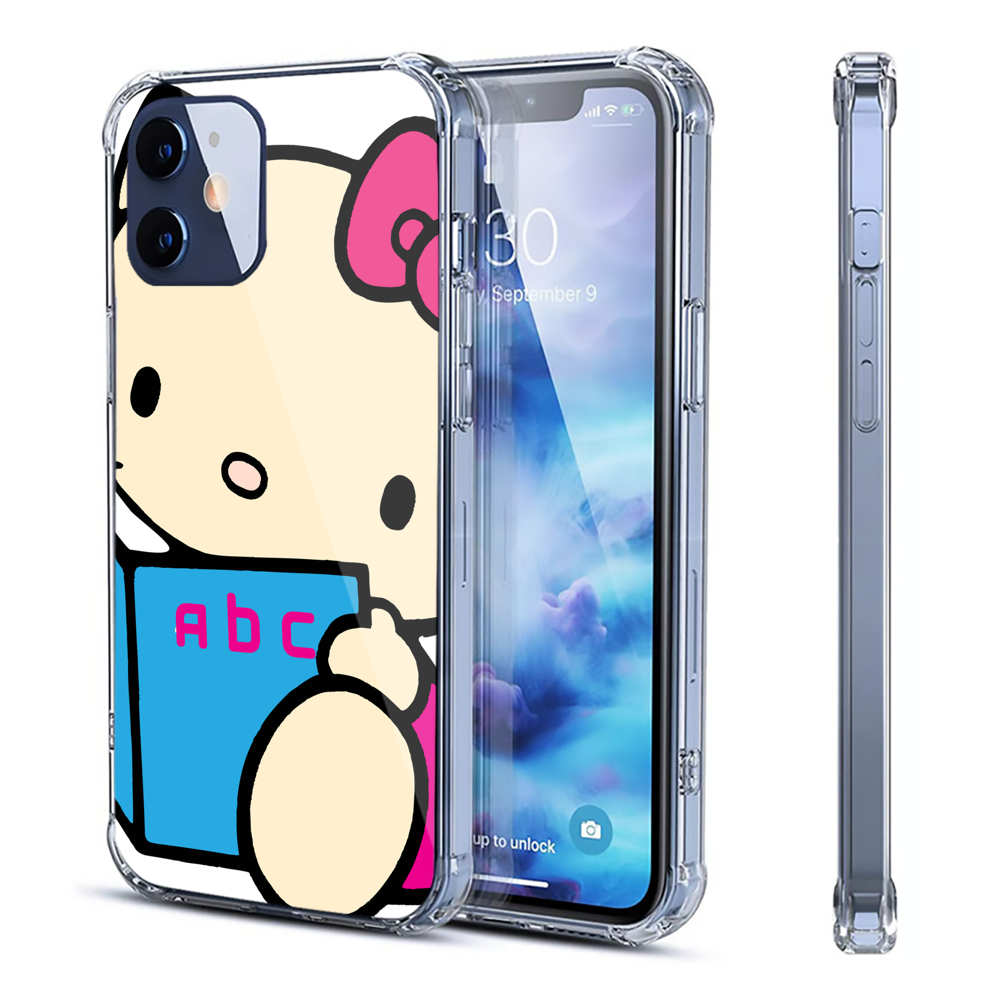 （画像用） Hello Kitty ハローキティ 【iPhone 12シリーズ対応】透明スマホケース（クリアソフトケース）